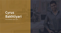 Desktop Screenshot of cyrusbakhtiyari.com