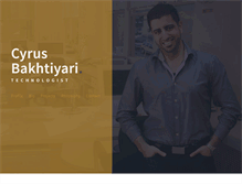 Tablet Screenshot of cyrusbakhtiyari.com
